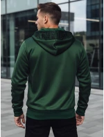 FashionStreet zelená pánska mikina s kapucňou BX5860