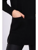 Stojanový sveter čierny