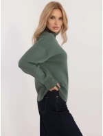 Jumper D93111AD90910A2 tmavozelený