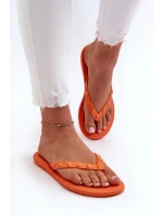 Płaskie Elastyczne Klapki Japonki Damskie ZAXY JJ285254 Pomarańczowe