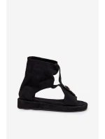 Dámské sandály s horní částí Černé Coralya