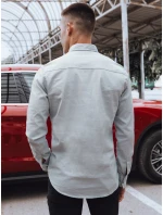 Pánska sivá džínsová košeľa FashionStreet DX2578