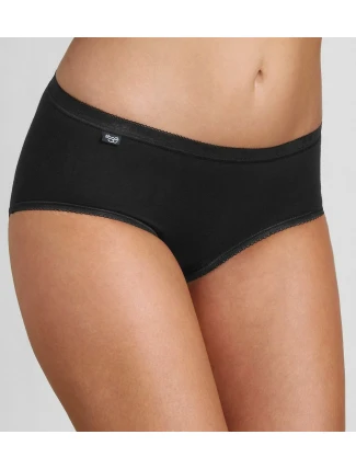 Dámske nohavičky Basic + Midi 2P čierne - Sloggi Dámske nohavičky Basic + Midi 2P čierne - Sloggi