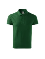 Bavlnené polo tričko Malfini M MLI-21206 fľaškovo zelená