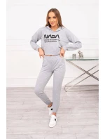 Šedá sada s potlačou Šedá sada s potlačou