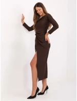 Šaty IT SK 21609.83 tmavohnedé