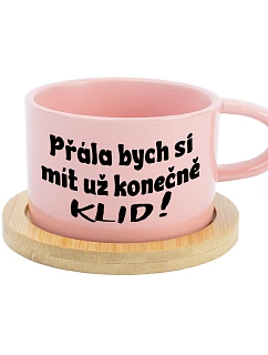 PRÁZDNINY, KTORÉ MÔŽEM KONEČNE MIEŤ! - ružový hrnček s makrónkou 200 ml