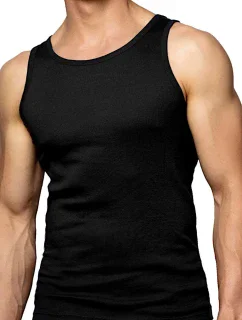 Pánske tielko 046 čierne - Atlantic