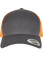 Flexfit 6606/6606T 6-panelová vintage čiapka „Trucker“ 55.6606 antracitová/neónovo oranžová Flexfit 6606/6606T 6-panelová vintage čiapka „Trucker“ 55.6606 antracitová/neónovo oranžová