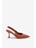 Sandały Damskie Na Szpilce Camel Lunira