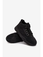 Sneakersy Męskie Big Star SS174282 HI-POLY SYSTEM Czarne