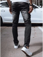 Pánske čierne džínsové nohavice FashionStreet UX4298 Pánske čierne džínsové nohavice FashionStreet UX4298