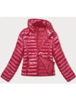 Červená prešívaná dámska bunda so stojačikom (16M9108-270)