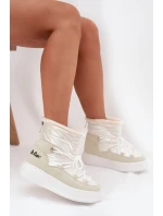 Dámske zimné topánky Lee Cooper LCJ 25 03 3815 White Dámske zimné topánky Lee Cooper LCJ 25 03 3815 White