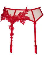 Podväzkový pás V-8862 červený - Axami