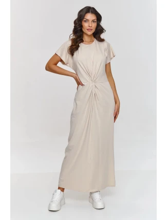 Denné šaty M878 béžové - Makadamia Denné šaty M878 béžové - Makadamia