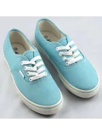 Svetlomodré dámske šnurovacie tenisky (A8865)