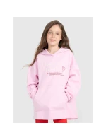 Dievčenská oversize mikina s kapucňou 4F 4FJRAW25TSWSF2429-56S