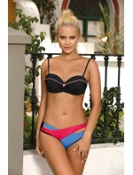 Plavky Magnolia Nero-Ortensia Blu-Fresia M-584 (12) - Marko Plavky Magnolia Nero-Ortensia Blu-Fresia M-584 (12) - Marko