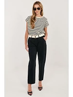 Šnúrové nohavice model 226456 Taliansko Moda Šnúrové nohavice model 226456 Taliansko Moda