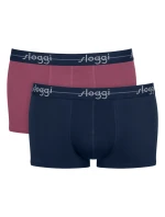 Pánske boxerky Start Hipster C2P box - PURPLE - burgundy-black M021 - SLOGGI