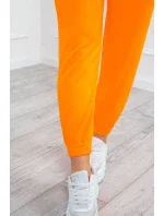 Súprava s blúzkou hore oranžová neónová