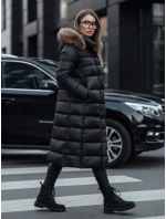 Dámska prešívaná zimná bunda s kapucňou CROMBILA black FashionStreet TY4100
