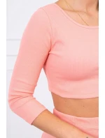 Súprava blúzky a sukne v marhuľovej farbe Súprava blúzky a sukne v marhuľovej farbe