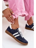 Zazoo N1068 Semišové Nízké Dámské Tenisky Tmavě Modré