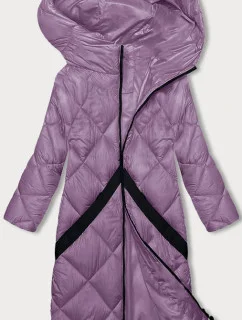 Ružová prešívaná dámska zimná bunda (H-896-38)