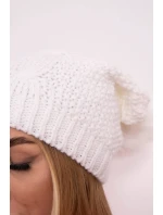 Fleecová čiapka Sandra K210 biela