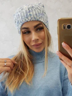 Fleecová čiapka Adela K282 modrá