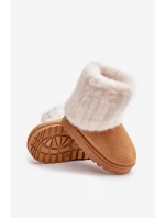 Dziecięce Botki Śniegowce Z Futerkiem Camel Crisie