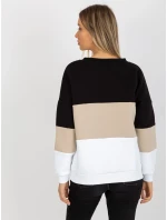 Mikina RV BL 8377.89 čierna a béžová