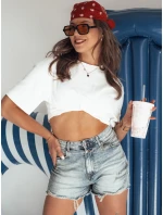 Dámske džínsové šortky COOL DENIM blue FashionStreet SY0368
