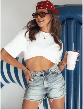 Dámske džínsové šortky COOL DENIM blue FashionStreet SY0368