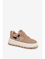 Dámske topánky na platforme A209 beige - Sweet Shoes Dámske topánky na platforme A209 beige - Sweet Shoes
