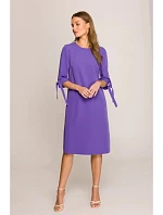 Šaty áčkového strihu S393 fialové - Stylove