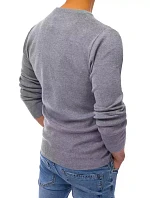 Pánsky sivý sveter FashionStreet WX1714 Pánsky sivý sveter FashionStreet WX1714