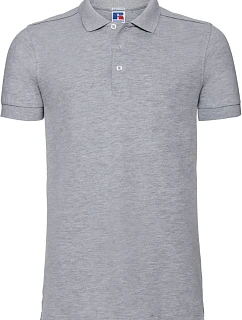 Russell Athletic 566M Pánske elastické polo tričko z piké 10.566M light oxford