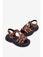 Dziewczęce Sandałki Z Ozdobnym Detalem Panterka Serina