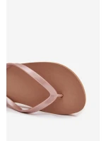 Damskie Japonki Klapki 4FMM00FFLIF018-82S Jasnobrązowe