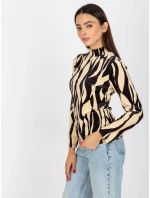 RP Blúzka BZ 8187 1.02X čierna a béžová