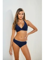 Dámske dvojdielne plavky Elena 50/G 011 Tmavo modré s béžovou - Etna