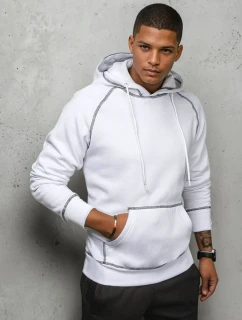 FashionStreet pánska biela mikina BX5516