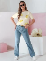 Dámske džínsové zvonové nohavice MODAREZ modré FashionStreet UY2668