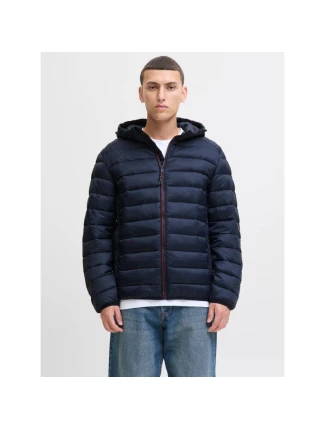 Jack&Jones pánska páperová bunda JJEBRADLEY LIGHT PUFFER HOOD NOOS 12280970 SKY CAPTAIN