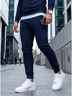 Pánske tmavomodré tepláky FashionStreet AX0682 Pánske tmavomodré tepláky FashionStreet AX0682