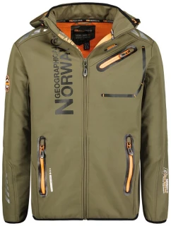 Geographical Norway Softshellová bunda Royaute DB 068 M WY1996H/GN-Kaki / Orange pánska