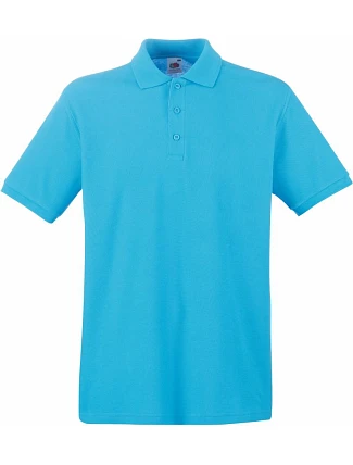 Fruit of the Loom Premium Polo Piqué – polokošeľa 16.3218, azúrovomodrá